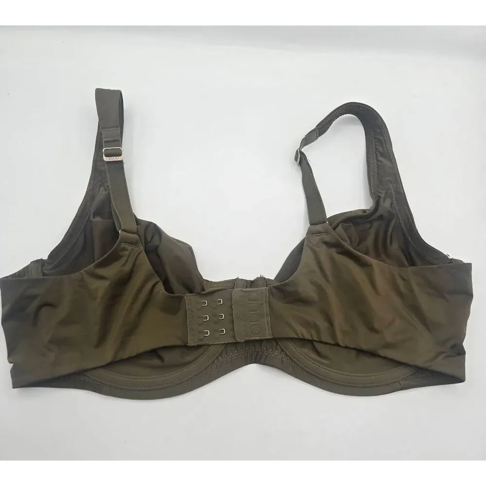 Cuup Bra Size 40E The Scoop Olive Green Underwire